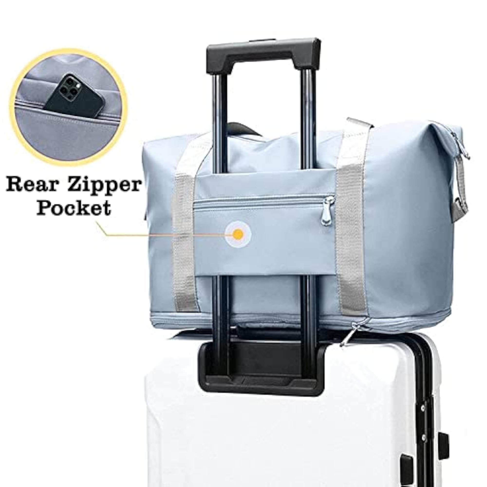Large Capacity Folding Travel Duffel Bag for Sports and Gym